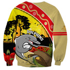 Dolphins ANZAC Day Sweatshirt Rosemary Starring Night Style