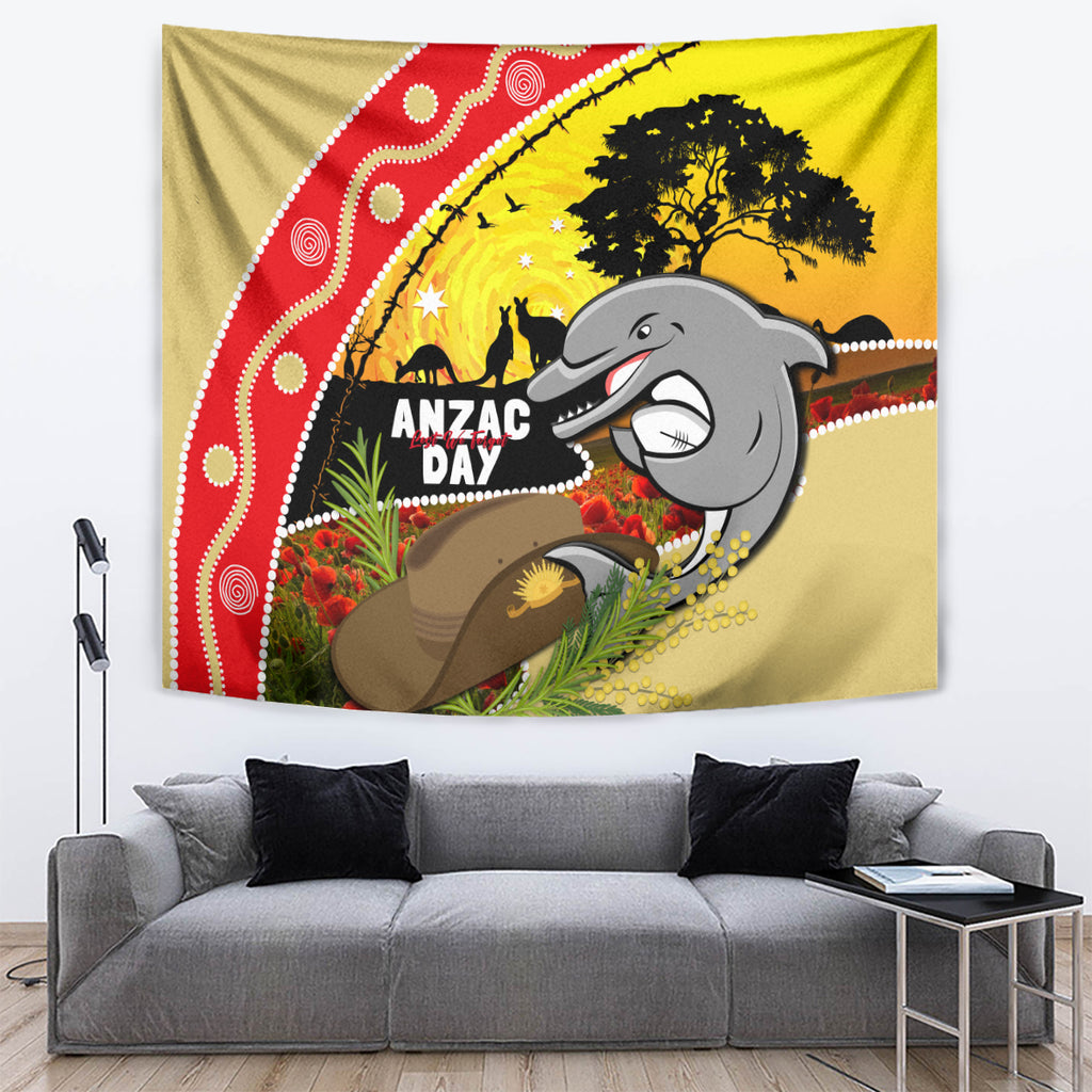 Dolphins ANZAC Day Tapestry Rosemary Starring Night Style