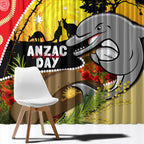 Dolphins ANZAC Day Window Curtain Rosemary Starring Night Style