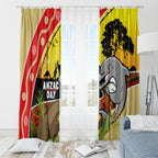 Dolphins ANZAC Day Window Curtain Rosemary Starring Night Style