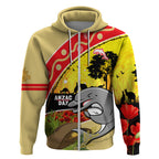 Dolphins ANZAC Day Zip Hoodie Rosemary Starring Night Style