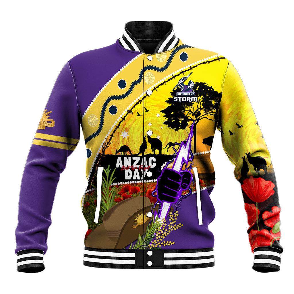 Storm ANZAC Day Baseball Jacket Rosemary Starring Night Style
