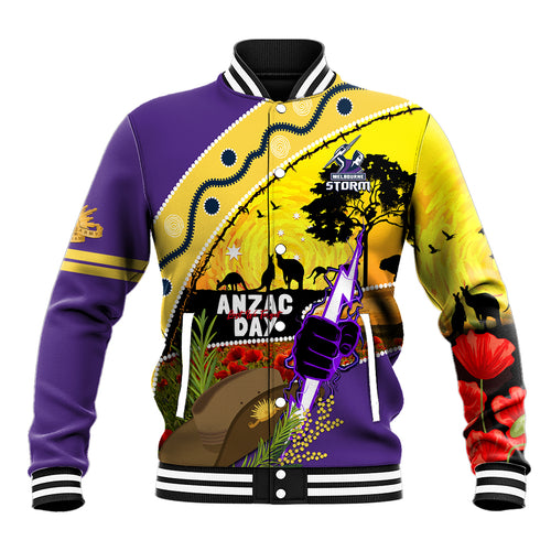 Storm ANZAC Day Baseball Jacket Rosemary Starring Night Style