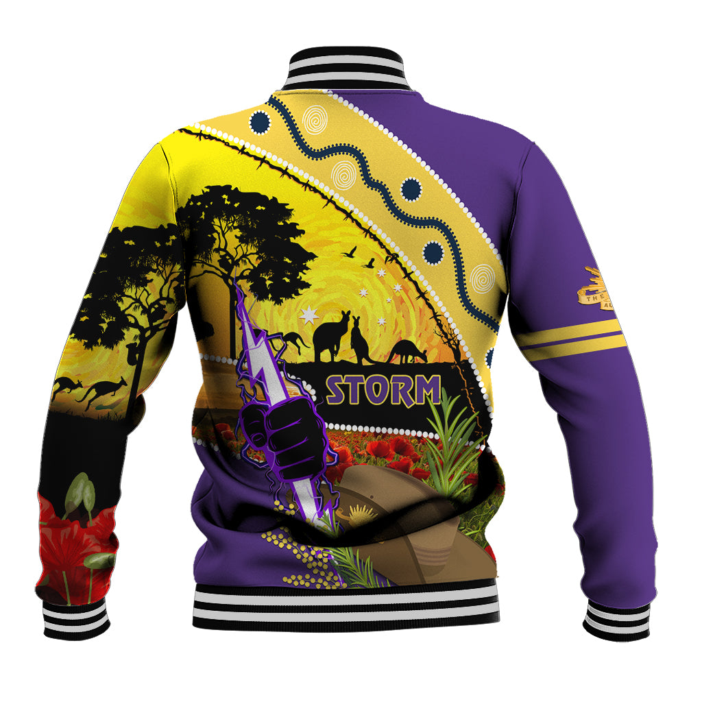 Storm ANZAC Day Baseball Jacket Rosemary Starring Night Style