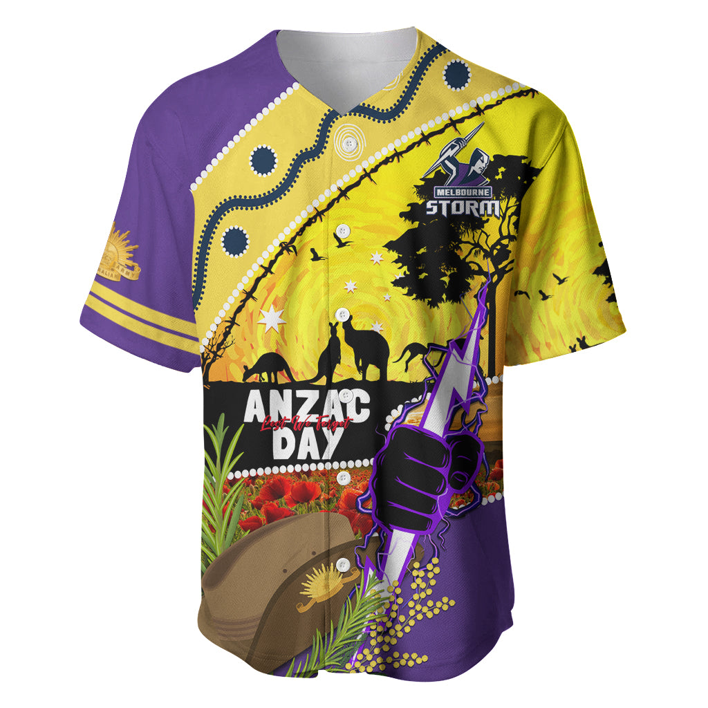 Storm ANZAC Day Baseball Jersey Rosemary Starring Night Style