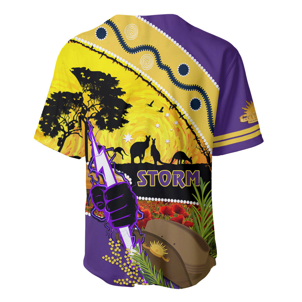 Storm ANZAC Day Baseball Jersey Rosemary Starring Night Style