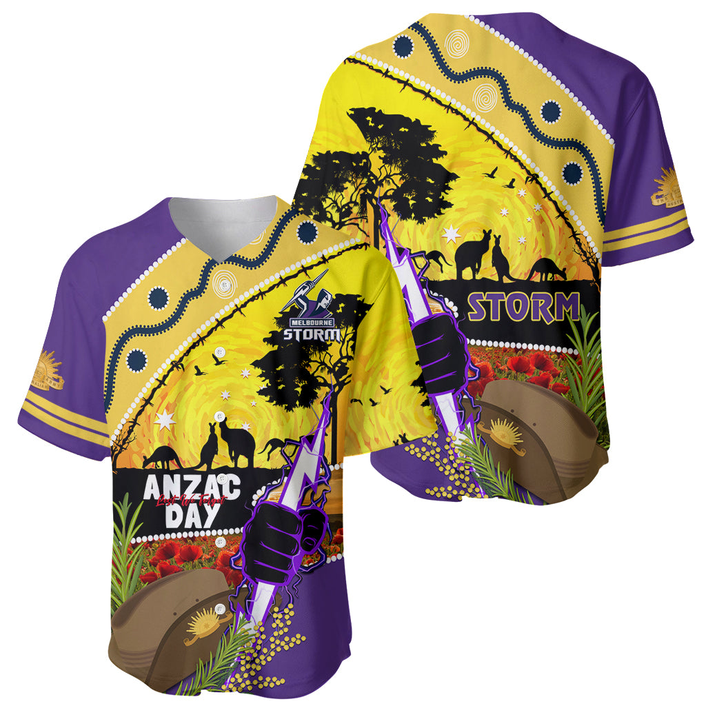 Storm ANZAC Day Baseball Jersey Rosemary Starring Night Style