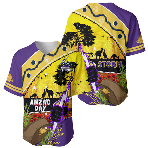 Storm ANZAC Day Baseball Jersey Rosemary Starring Night Style