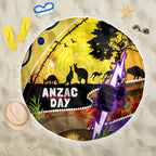 Storm ANZAC Day Beach Blanket Rosemary Starring Night Style