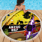 Storm ANZAC Day Beach Blanket Rosemary Starring Night Style