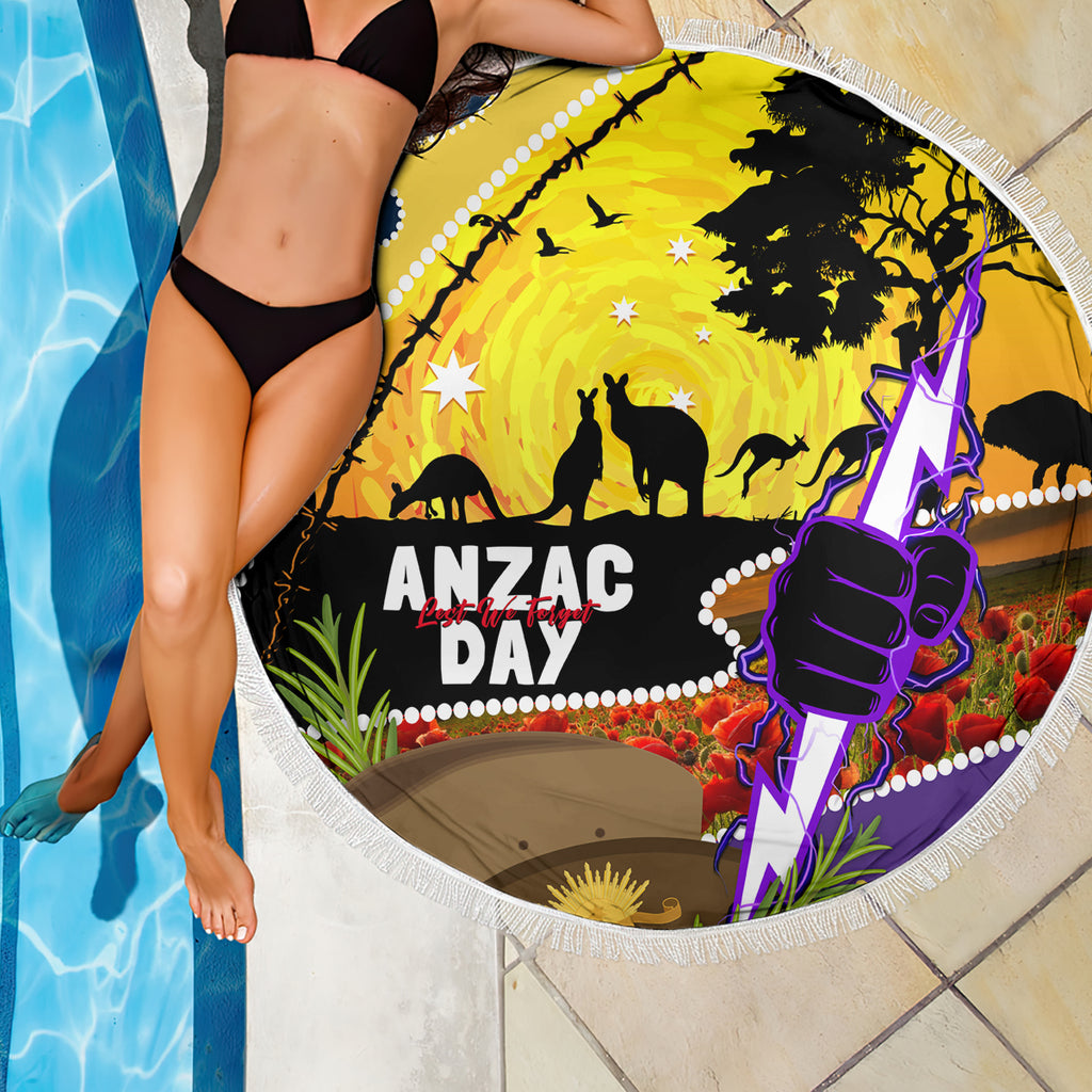 Storm ANZAC Day Beach Blanket Rosemary Starring Night Style