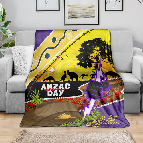 Storm ANZAC Day Blanket Rosemary Starring Night Style