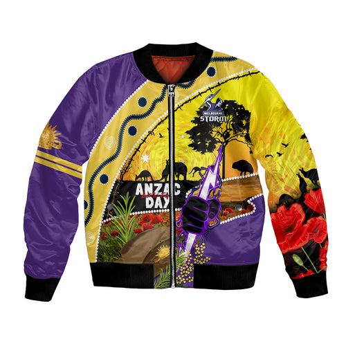 Storm ANZAC Day Bomber Jacket Rosemary Starring Night Style