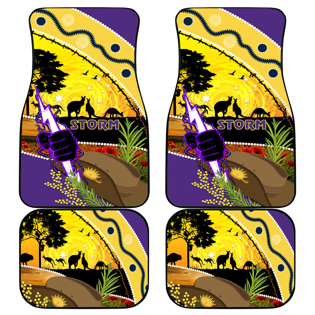 Storm ANZAC Day Car Mats Rosemary Starring Night Style
