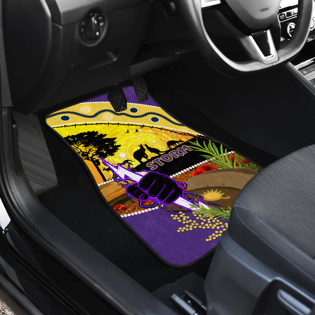 Storm ANZAC Day Car Mats Rosemary Starring Night Style
