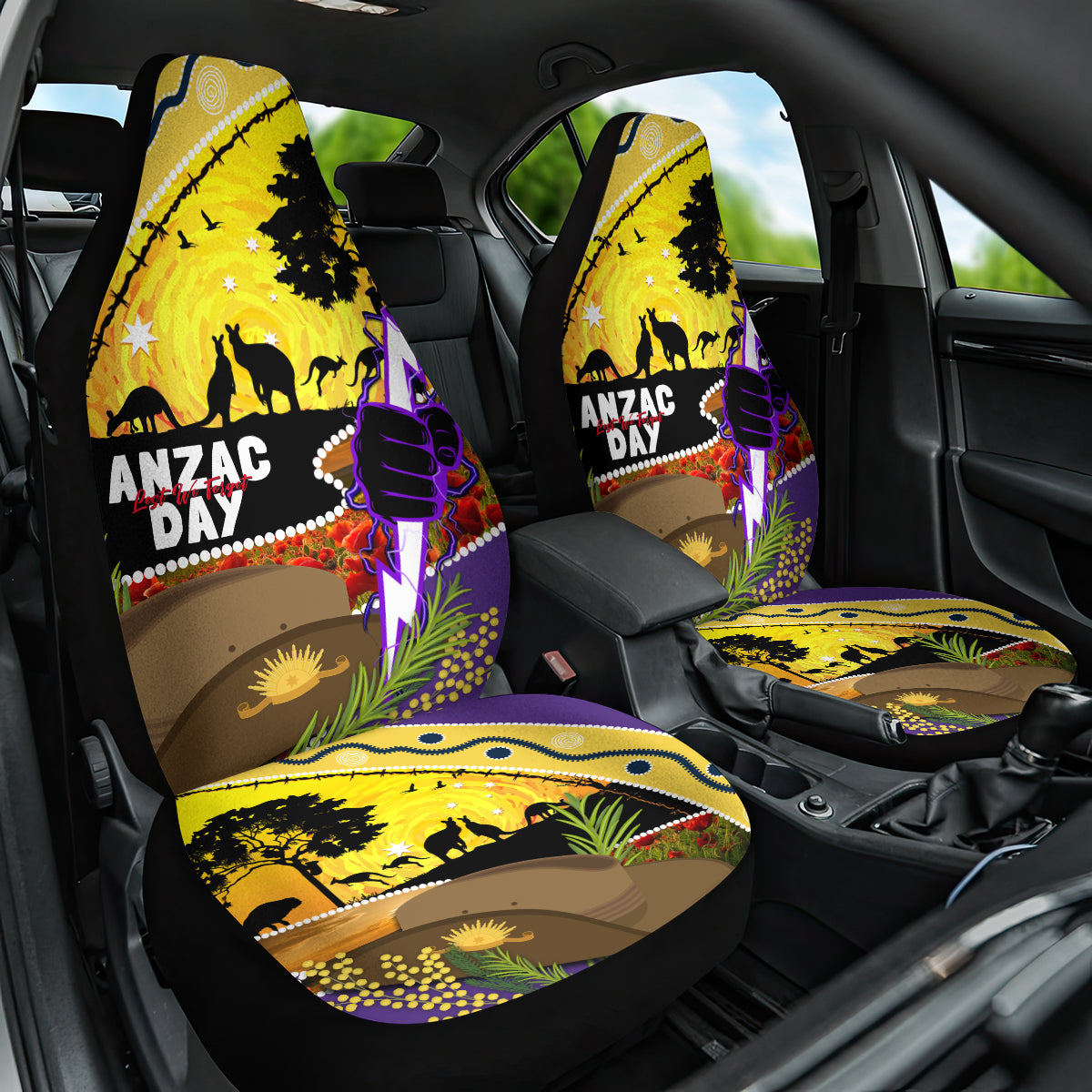 Storm ANZAC Day Car Seat Cover Rosemary Starring Night Style