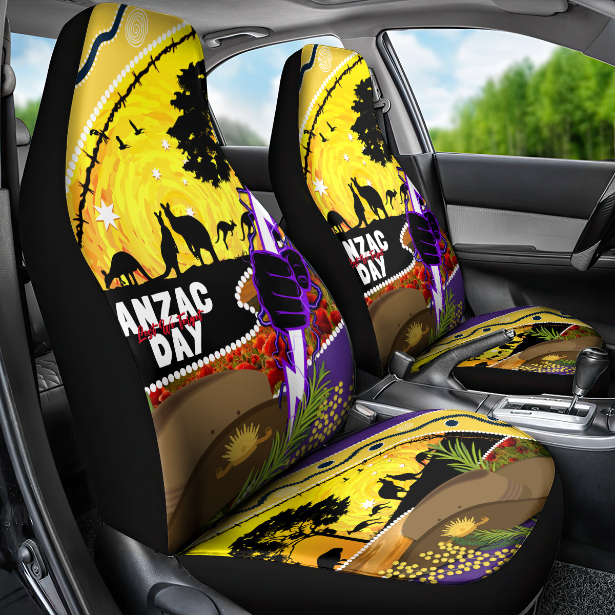 Storm ANZAC Day Car Seat Cover Rosemary Starring Night Style