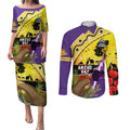 Storm ANZAC Day Couples Matching Puletasi and Long Sleeve Button Shirt Rosemary Starring Night Style