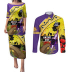 Storm ANZAC Day Couples Matching Puletasi and Long Sleeve Button Shirt Rosemary Starring Night Style