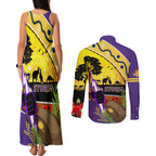 Storm ANZAC Day Couples Matching Tank Maxi Dress and Long Sleeve Button Shirt Rosemary Starring Night Style