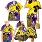 Storm ANZAC Day Family Matching Mermaid Dress and Hawaiian Shirt Rosemary Starring Night Style