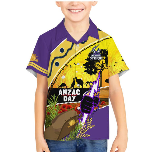 Storm ANZAC Day Family Matching Mermaid Dress and Hawaiian Shirt Rosemary Starring Night Style