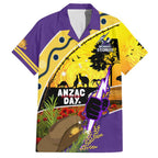 Storm ANZAC Day Family Matching Off Shoulder Maxi Dress and Hawaiian Shirt Rosemary Starring Night Style