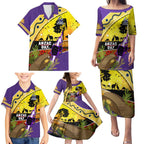 Storm ANZAC Day Family Matching Puletasi and Hawaiian Shirt Rosemary Starring Night Style