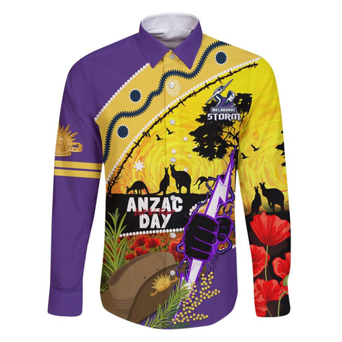 Storm ANZAC Day Family Matching Short Sleeve Bodycon Dress and Hawaiian Shirt Rosemary Starring Night Style
