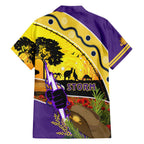Storm ANZAC Day Family Matching Summer Maxi Dress and Hawaiian Shirt Rosemary Starring Night Style