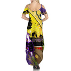 Storm ANZAC Day Family Matching Summer Maxi Dress and Hawaiian Shirt Rosemary Starring Night Style