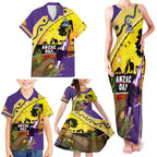 Storm ANZAC Day Family Matching Tank Maxi Dress and Hawaiian Shirt Rosemary Starring Night Style