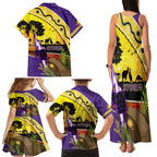 Storm ANZAC Day Family Matching Tank Maxi Dress and Hawaiian Shirt Rosemary Starring Night Style