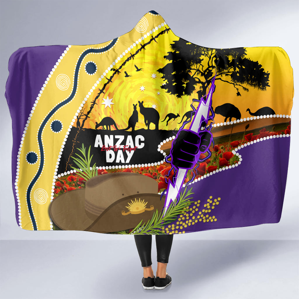 Storm ANZAC Day Hooded Blanket Rosemary Starring Night Style