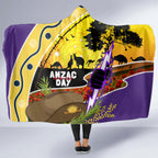 Storm ANZAC Day Hooded Blanket Rosemary Starring Night Style