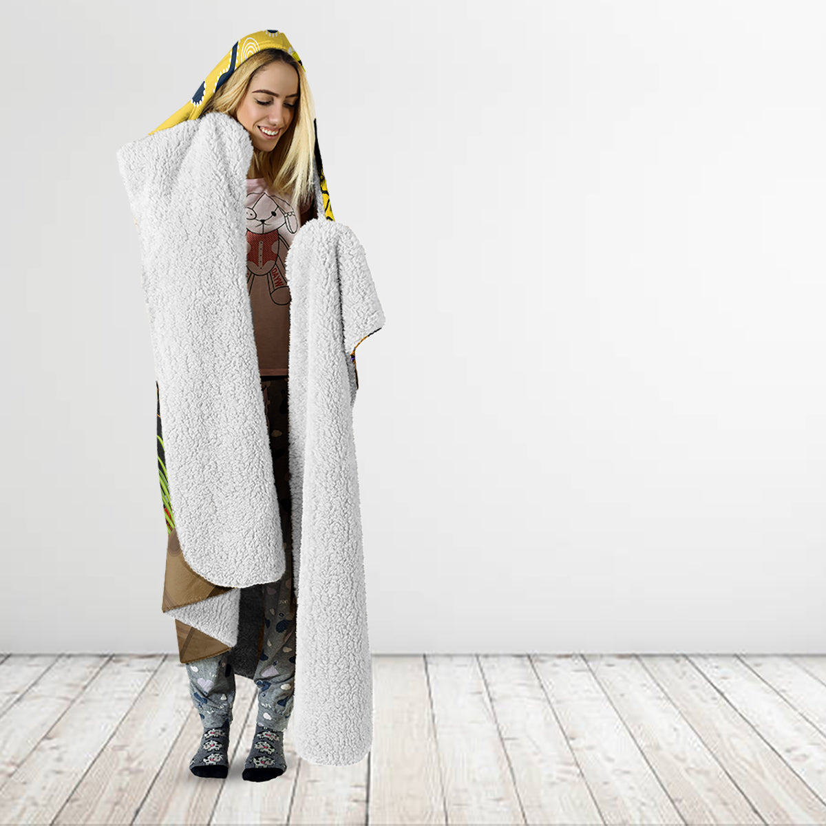 Storm ANZAC Day Hooded Blanket Rosemary Starring Night Style