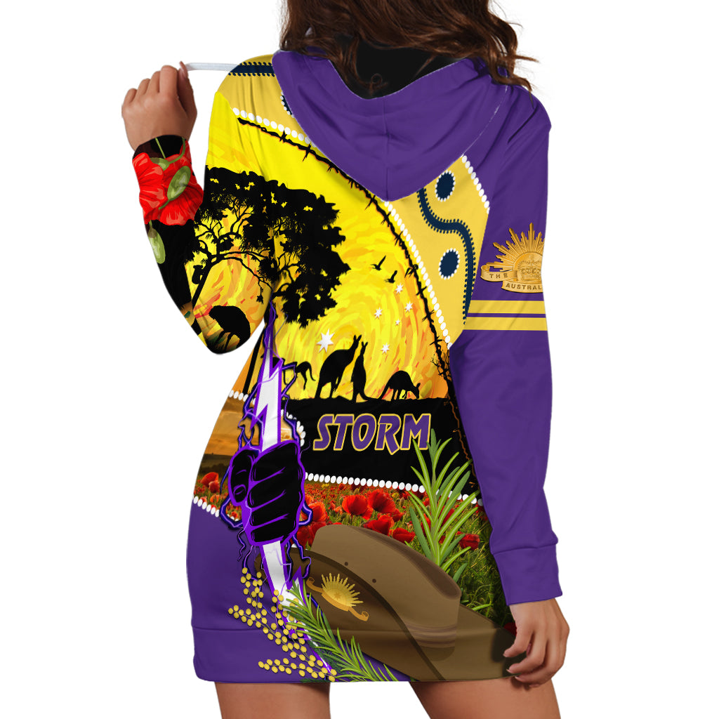 Storm ANZAC Day Hoodie Dress Rosemary Starring Night Style