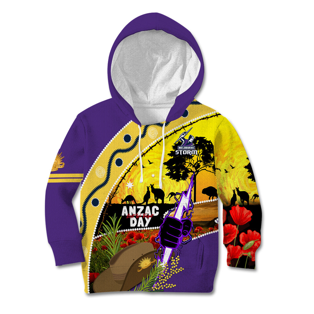 Storm ANZAC Day Kid Hoodie Rosemary Starring Night Style