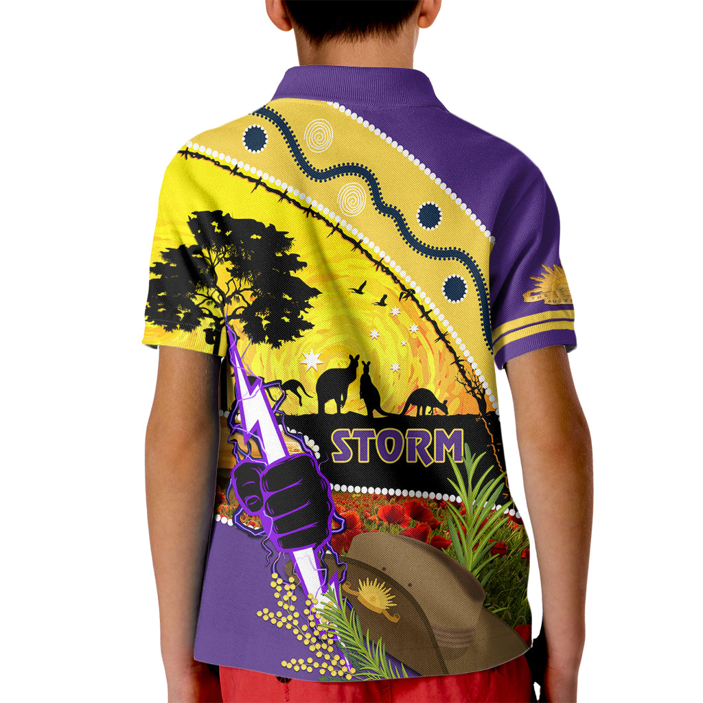 Storm ANZAC Day Kid Polo Shirt Rosemary Starring Night Style
