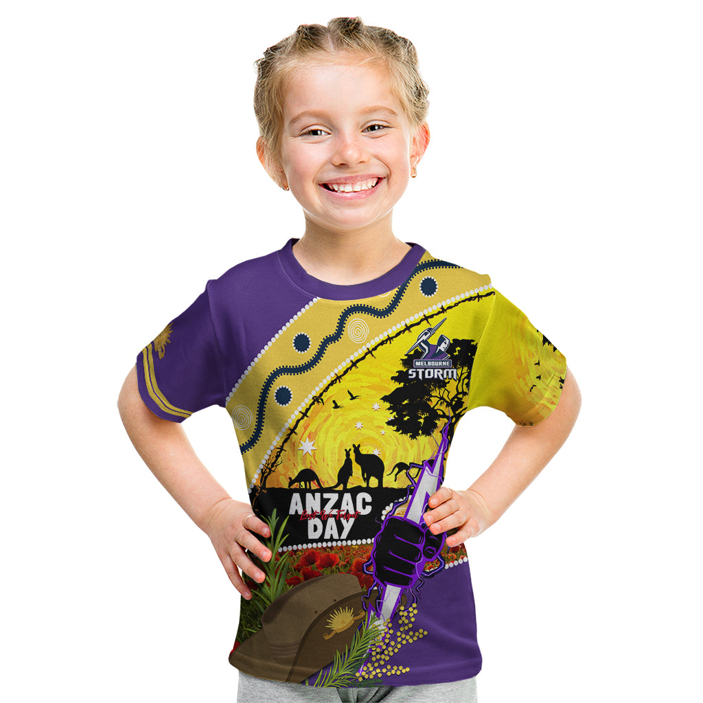 Storm ANZAC Day Kid T Shirt Rosemary Starring Night Style