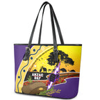 Storm ANZAC Day Leather Tote Bag Rosemary Starring Night Style