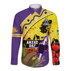 Storm ANZAC Day Long Sleeve Button Shirt Rosemary Starring Night Style