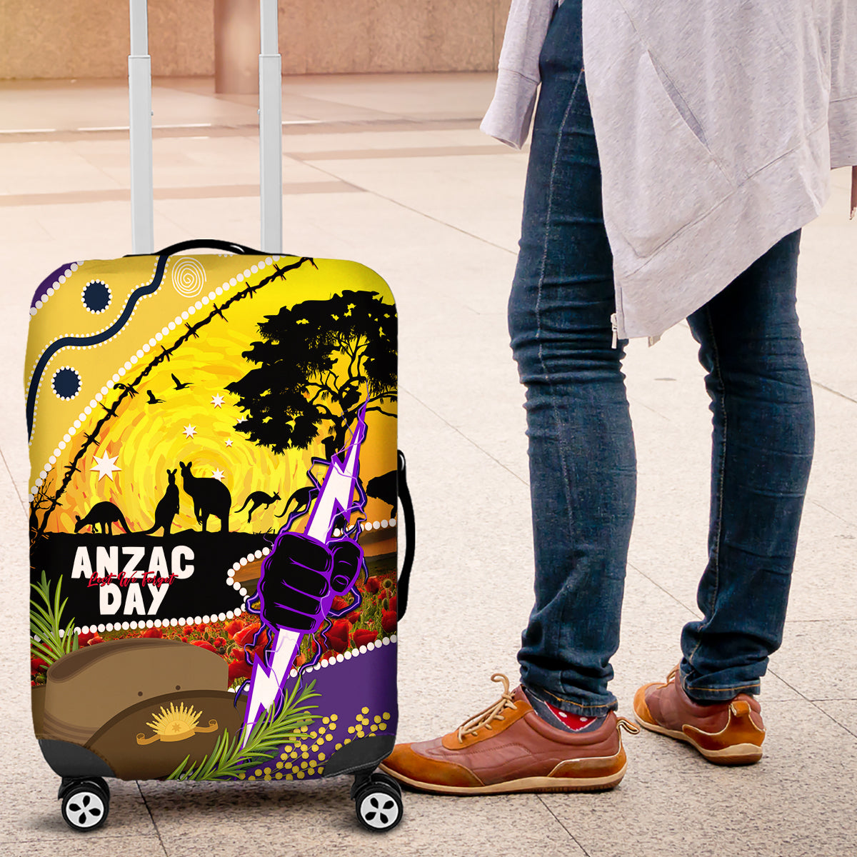 Storm ANZAC Day Luggage Cover Rosemary Starring Night Style