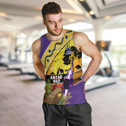 Storm ANZAC Day Men Tank Top Rosemary Starring Night Style