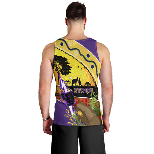 Storm ANZAC Day Men Tank Top Rosemary Starring Night Style
