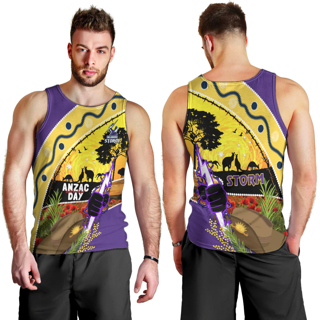 Storm ANZAC Day Men Tank Top Rosemary Starring Night Style