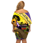 Storm ANZAC Day Off Shoulder Short Dress Rosemary Starring Night Style