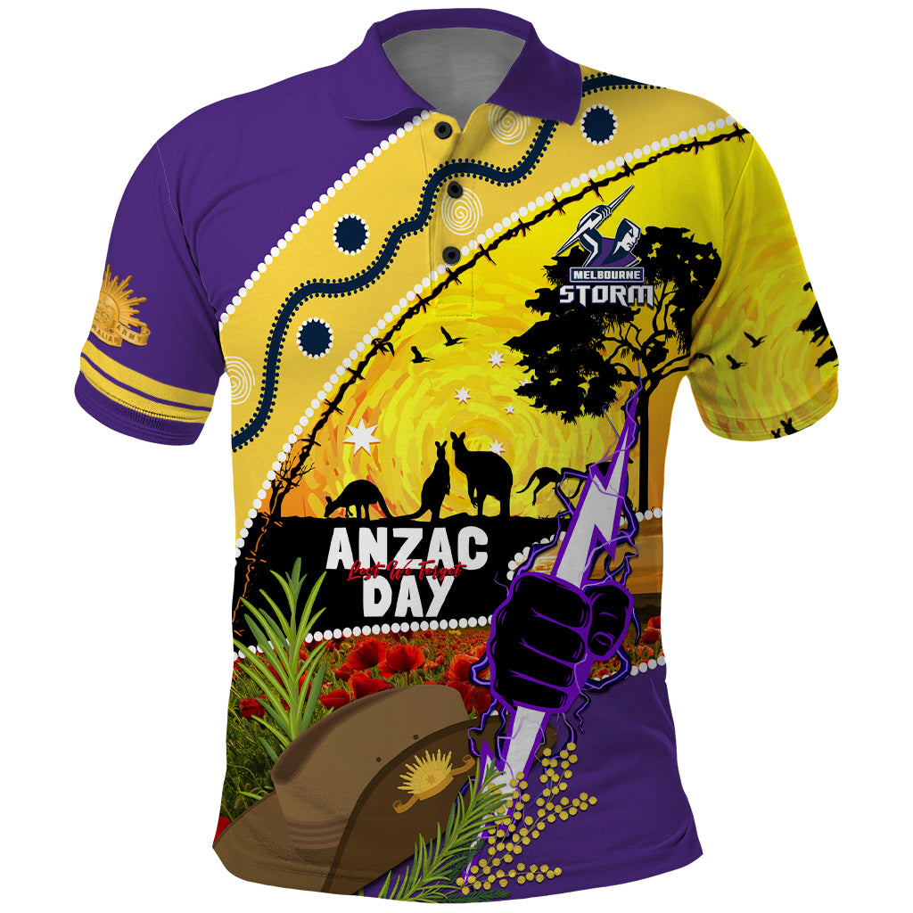 Storm ANZAC Day Polo Shirt Rosemary Starring Night Style