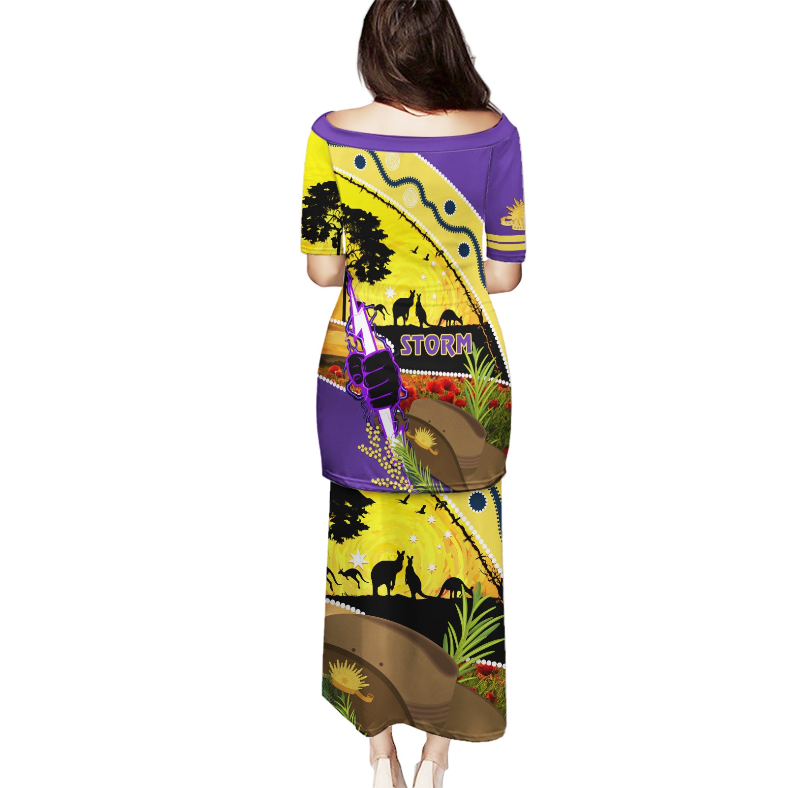 Storm ANZAC Day Puletasi Rosemary Starring Night Style