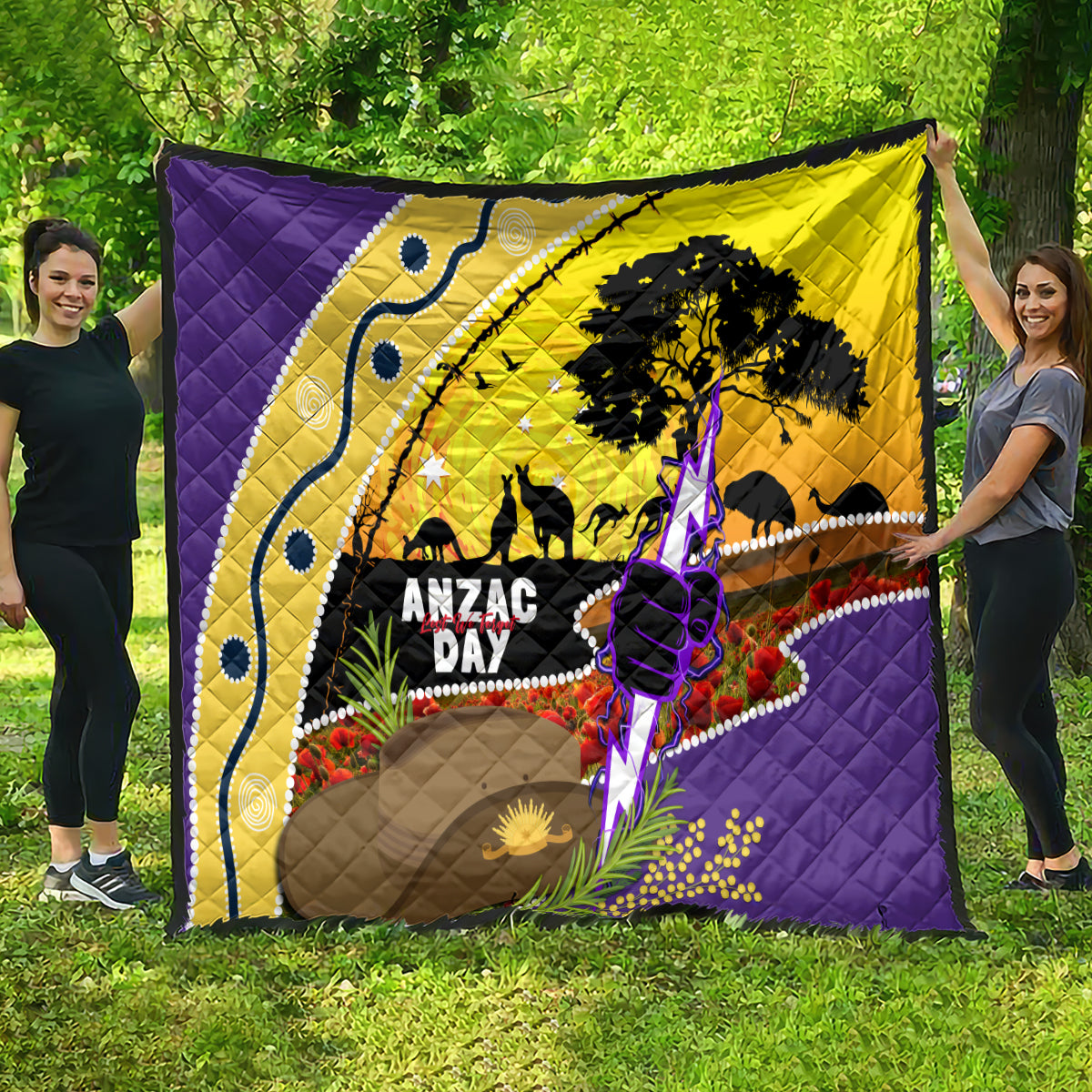 Storm ANZAC Day Quilt Rosemary Starring Night Style